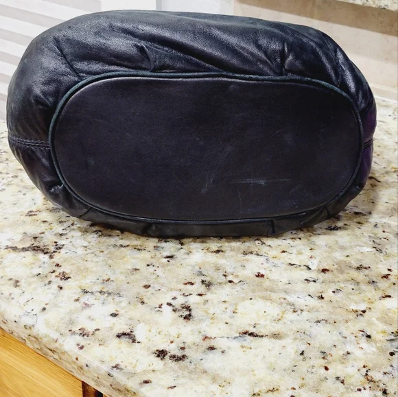 Michael Kors Black Leather Tote Bag Large With Braided Handles - Picture 6 of 14